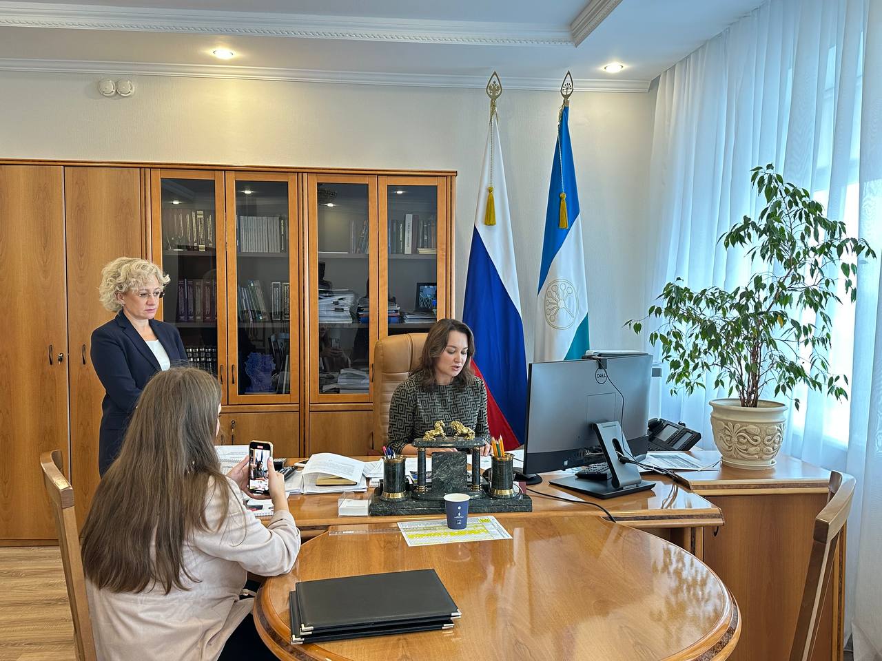 Председатель БашВОГ Ольга Шевнина сегодня приняла участие в работе Информационного центра ЦИК России.